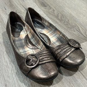 Born Metallic Bronze Flats